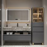 Bathroom Cabinet Slate One Basin Modern Minimalist
